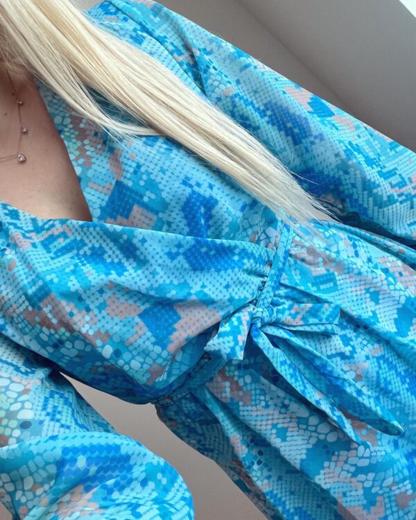 Sinine mustriga kleit